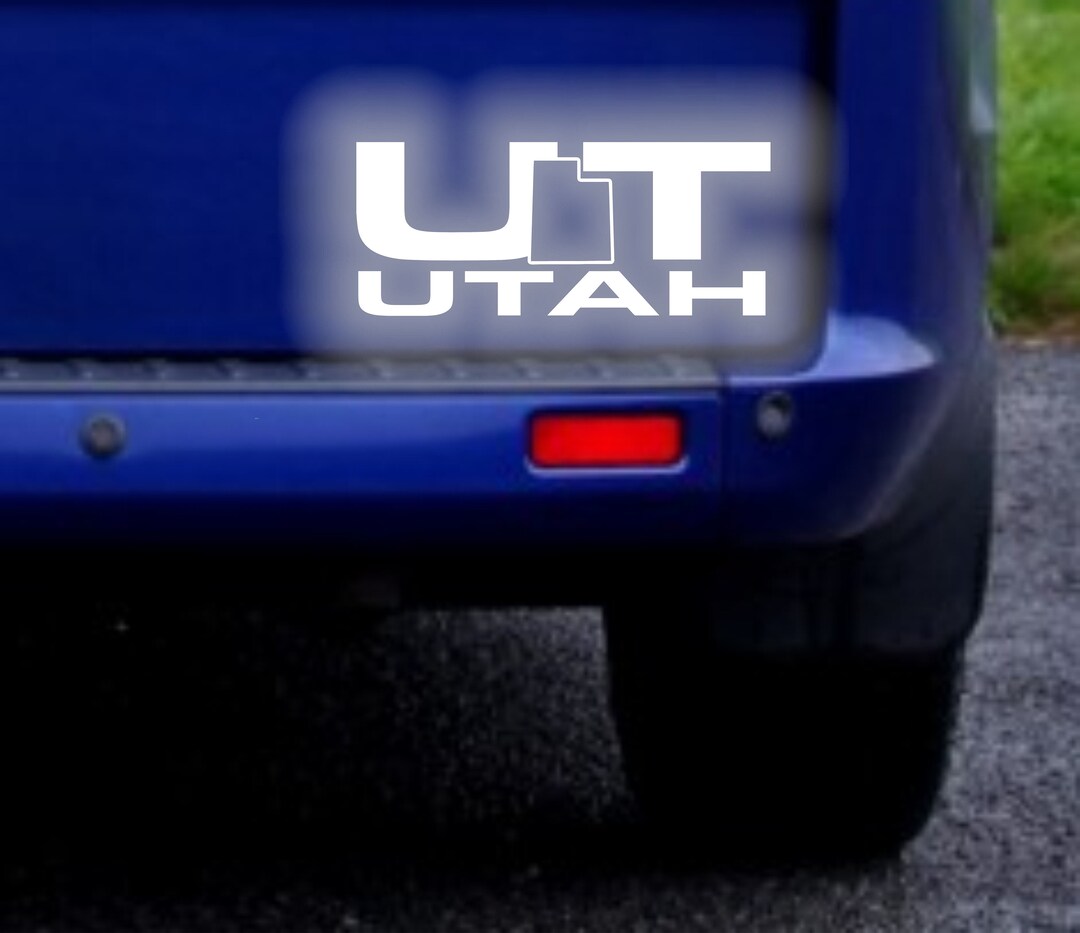 Uth Window Sticker Utah UT USA State Reflective Sticker Decal - Etsy
