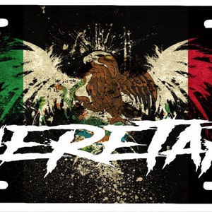 Querétaro  Mexico Aluminum License Plate Placa  6&quot; x 12&quot;