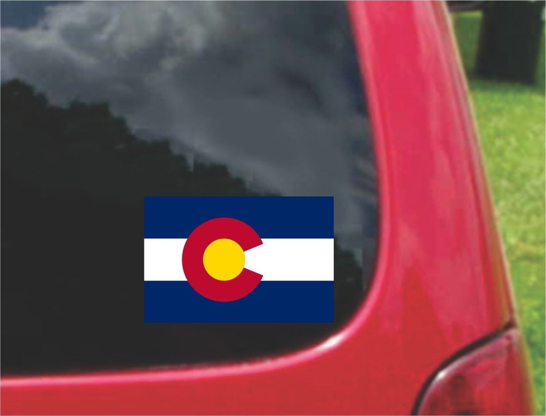 2 Colorado State Flag Vinyl Decals - Weatherproof Stickers - Etsy