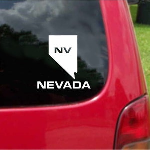 2 Stück Nevada NV State USA Umrisse Karte Aufkleber Aufkleber 20 Farben zur Auswahl.  U.S.A Versandkostenfrei
