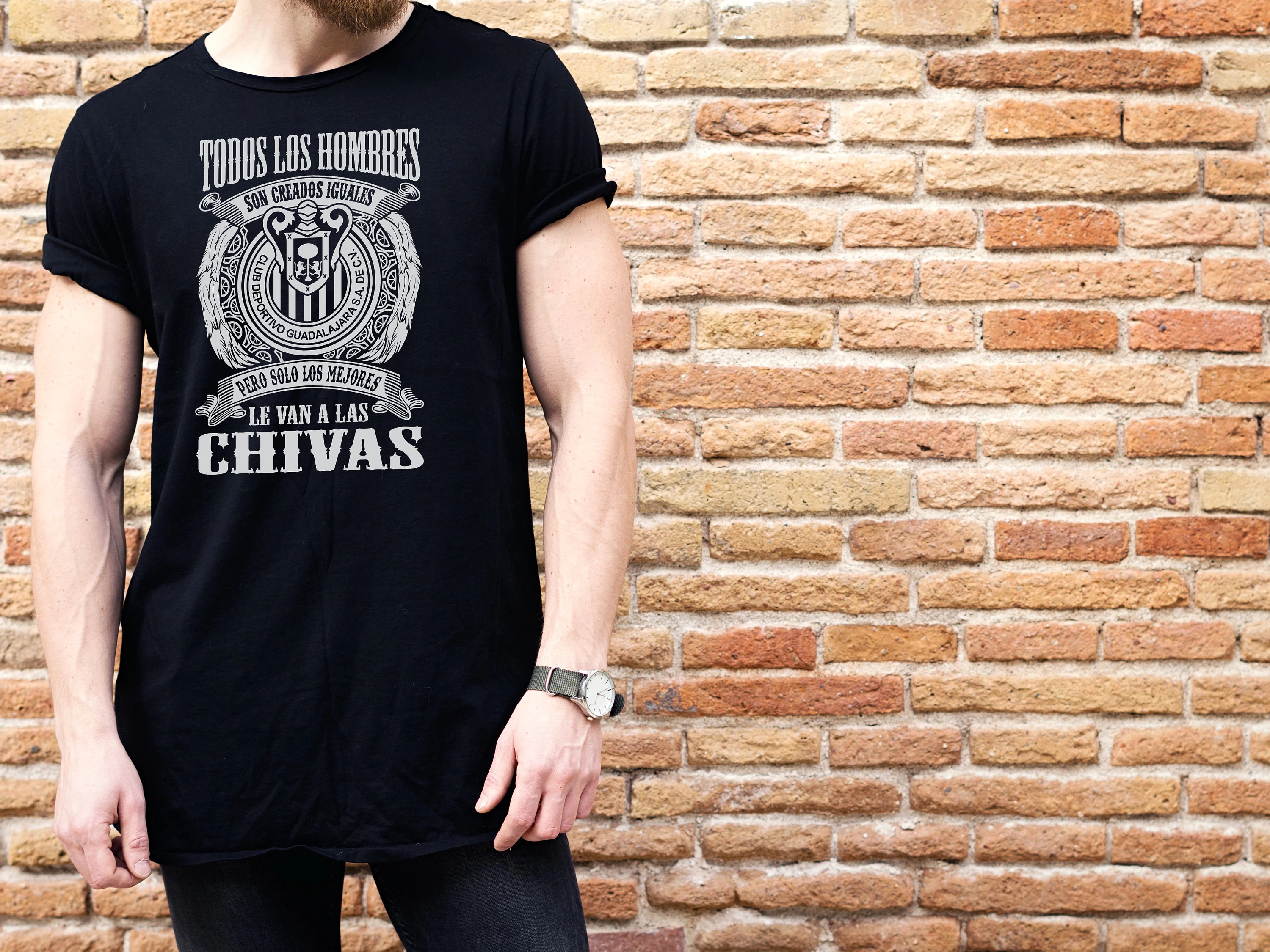 Solo Los Mejores Le Van a Las Chivas Guadalajara Black T-shirt