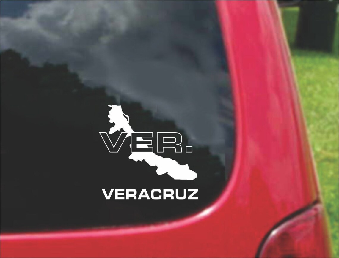 thumbnail image 2 of 2-Pack Tamaulipas Mexico Outline Map Stickers / Decals – 20 Colors To Choose From 2 of 5