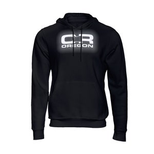 Oregon OR Reflective Logo Black Pullover Hooded Hoodie Hoody