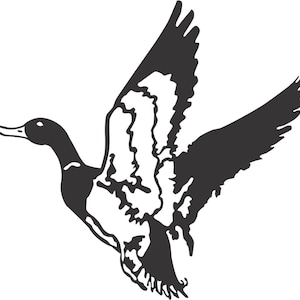 Set (2 Pieces) Hunting Duck  Sticker Decals 20 Colors To Choose From.  U.S.A Free Shipping