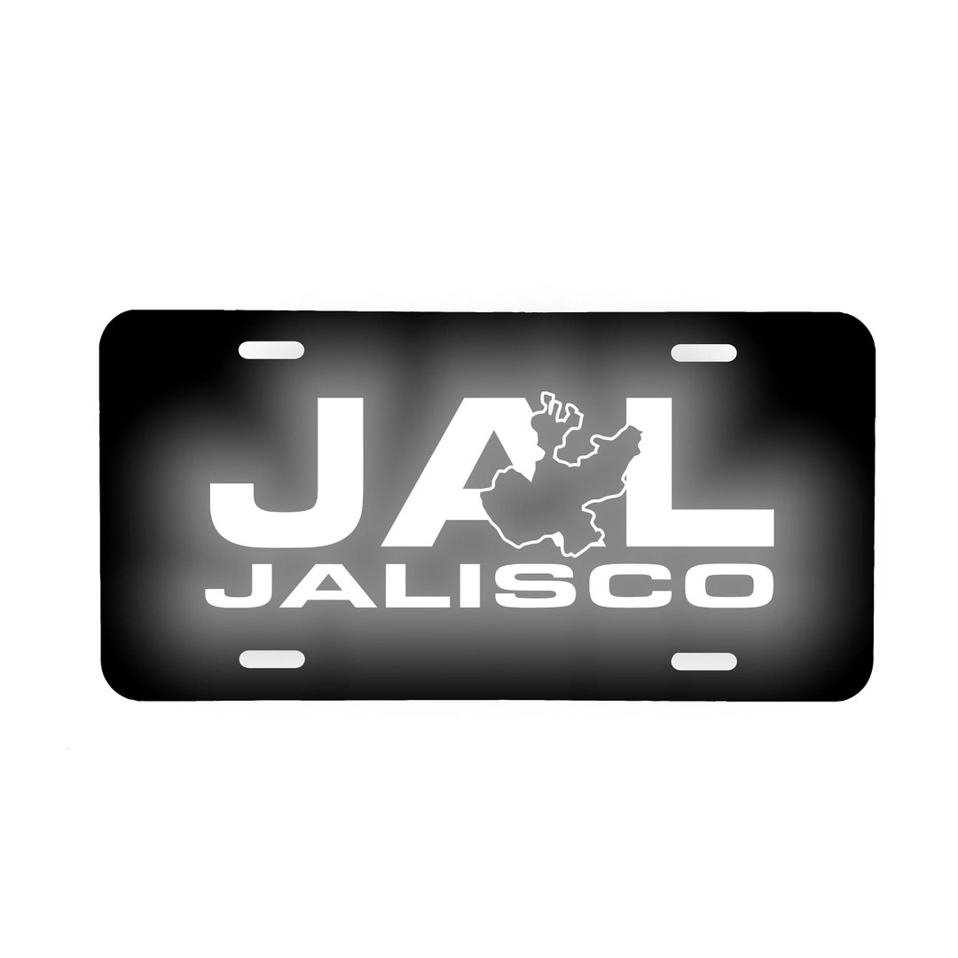 Jalisco JAL Mexico Aluminum License Plate Place 6