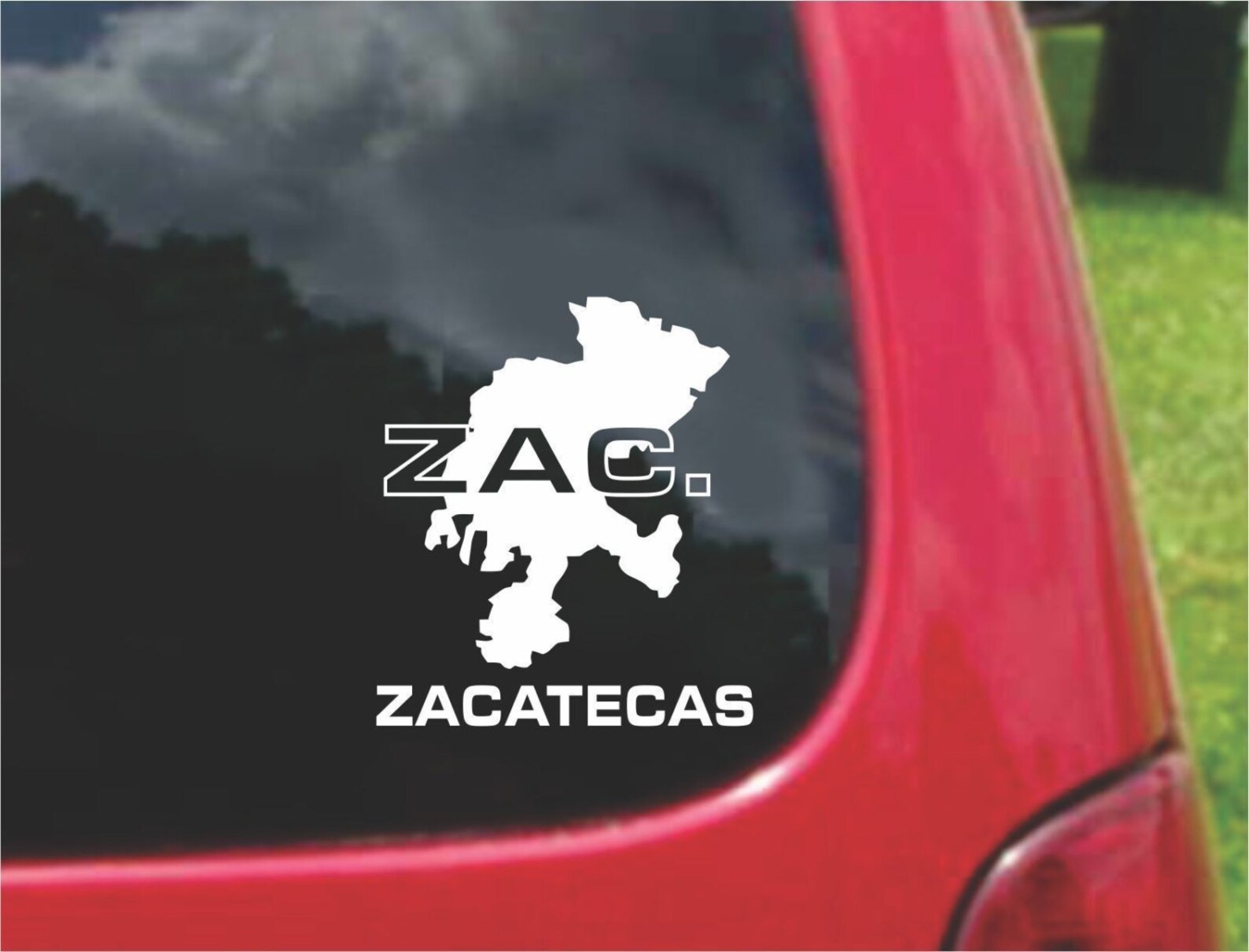 2 Pieces Zacatecas Mexico Outline Map Stickers Decals 20 Etsy