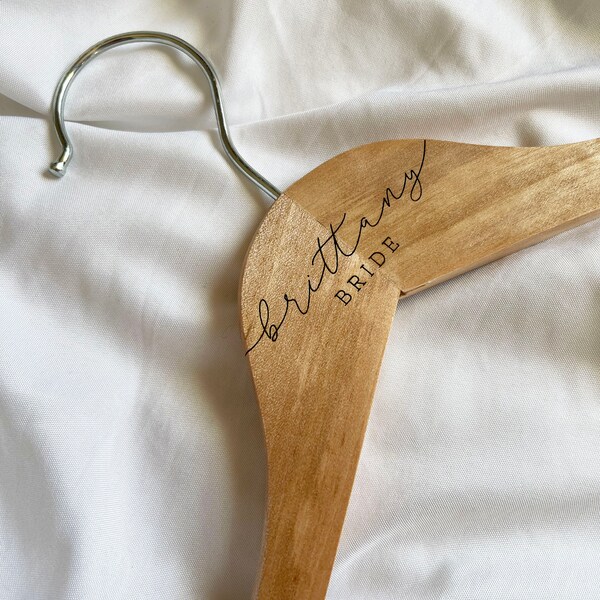 Engraved Hanger  | Wedding Party | Personalized | Wooden