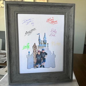 Tapis photo découpé pour autographes avec personnage, château pour photo 5 x 7, tapis photo pour autographes, indispensable pour les vacances