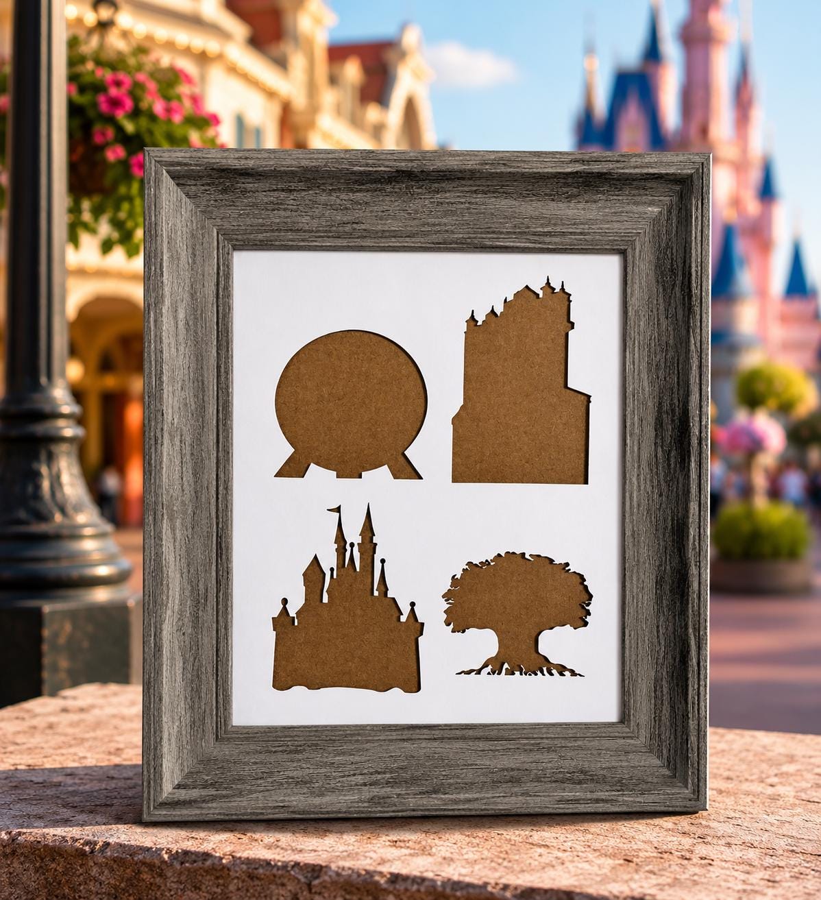 Disneyworld 4 Parks Frame - Etsy