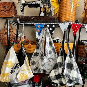 Tote, Shopping Bag, Gym, Park, Beach, School, Shoulder Bag Purse, Origami Furoshiki style bag