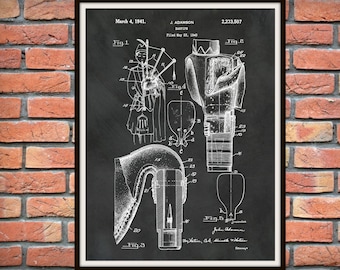 1941 Bagpipes Patent Print, Bagpipes Poster, Musical Instrument Decor, Scottish Bagpipes Wall Art, Classic Bagpipes Decor,