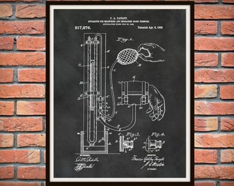 1909 Blood Pressure Cuff Patent Print - BP Cuff Poster - Doctors Office Decor - Physician Office Decor - Nurse Art - EMT Gift Idea