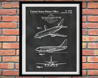 Boeing 737 Patent Print, 1966 Boeing 737 Airplane Drawing, Aviation Art, Boeing Airplane poster, Boeing 737 Blueprint, Pilot gift