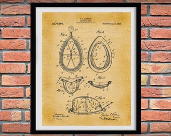 1913 Anesthesia Mask Patent Print, Anesthetia Mask Poster, Anesthesia Machine Patent, Anesthesiologist Gift, Doctor Office Art