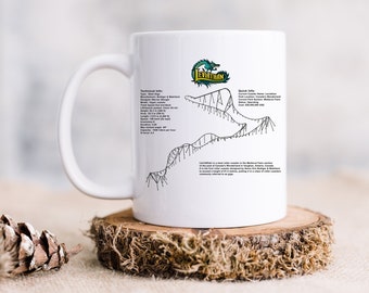 Leviathan Roller Coaster MUG, Roller Coaster Geek Mug, Leviathan Roller Coaster Coffee Mug, Kings Island Roller Coaster Coffee Mug