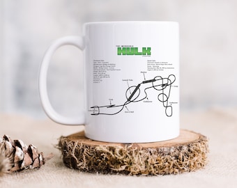 Hulk Roller Coaster MUG, Roller Coaster Geek Mug Gift Idea, The Hulk Roller Coaster Pencil Holder Coffee Mug, Universal Roller Coaster