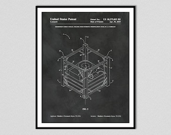 2019 Modified Structural Frame for Storing Propulsion Fuel in a Cubesat Patent Print- Matthew J. Leonard, Inventor