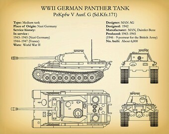 1943 年ドイツ パンサー戦車、PzKfw V ドイツ ナチス軍戦車、第二次