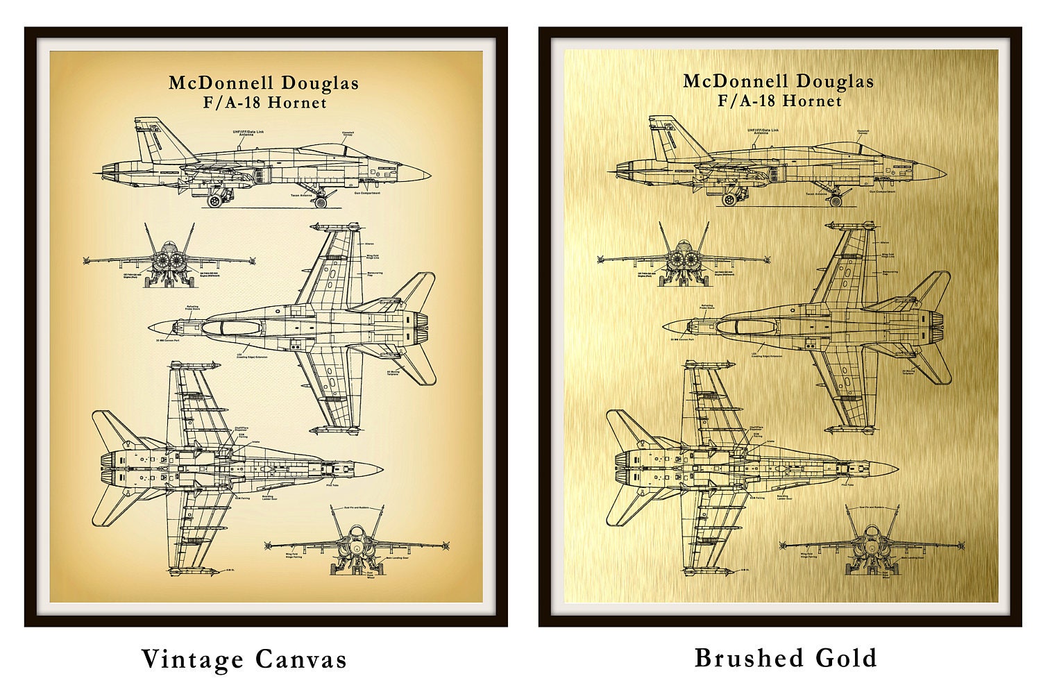 F 18 Hornet Patent Drawing Print Bomber Plane Mcdonnell Douglas Boeing F 18 Combat Jet Poster Military Fighter Plane Air Force Decor