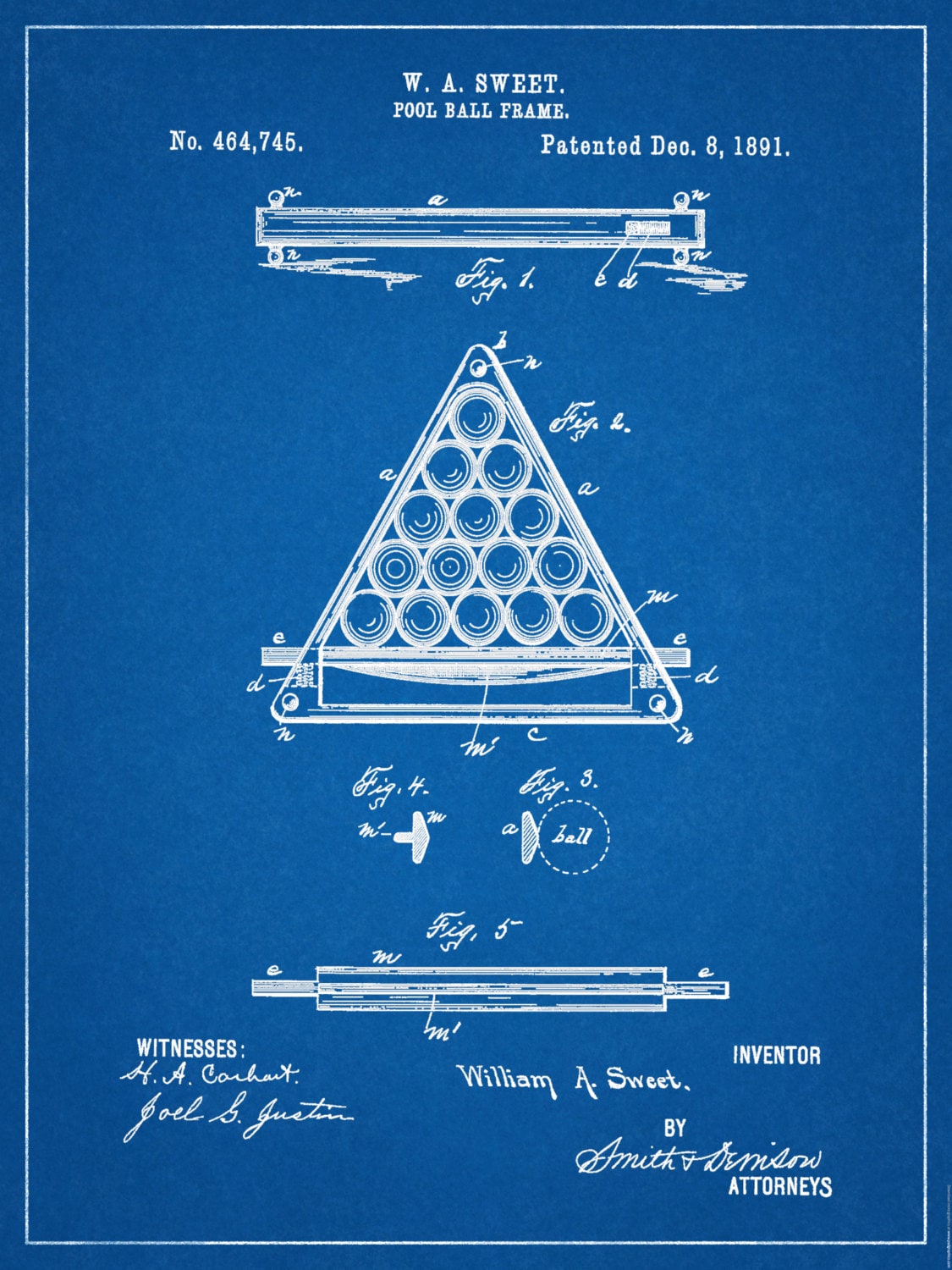 billiard ball display rack on Patent 1891 Pool Ball Rack Patent Art Print Poster Wall Art Billiard Ball Rack Pool Hall Art Billiard Hall Art Sports Bar Art
