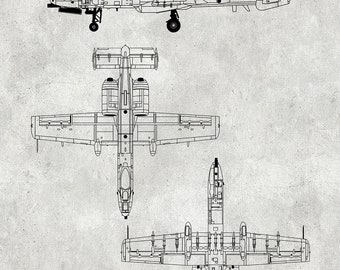 フェアチャイルド・リパブリック A-10 サンダーボルト II 図面