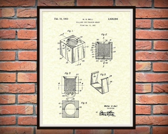 1953 Billiard Chalk Patent Print - Billiard Poster- Pool Cue Chalk drawing - Billiard Hall Decor - Pool Stick Chalk - Pool Shark Gift Idea