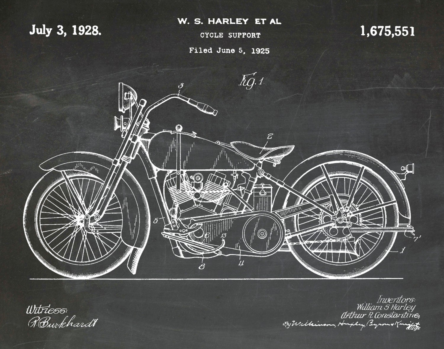 Motorcycle// Indian Motorcycle-Poster//Print-Vintage Style Poster//17x22 in