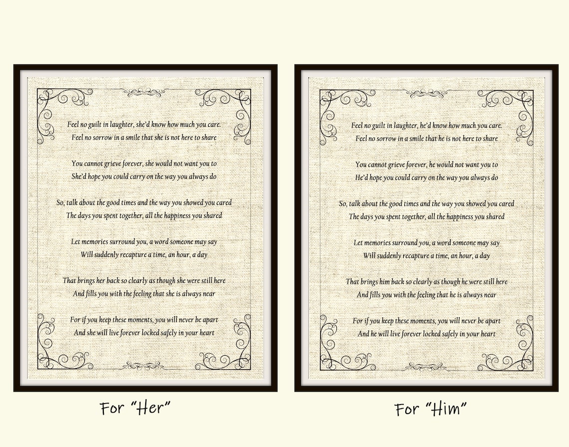 Feel No Guilt In Laughter Poem Art Print From The Heart Etsy