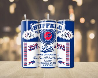 Buffalo Bills 20 Oz Tumbler, Bills Mafia Hidden Swear Words Drink-Cocktail Tumbler, Must Have for Bills Tailgate Parties - GO BILLS