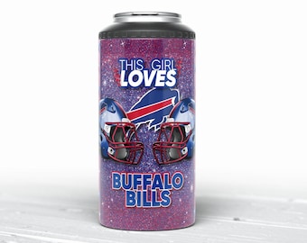 4 in 1 Can Cooler This Girl Loves Buffalo Bills Can Cooler, Bills Mafia Gift, Tailgait Party Must Have, Support Your Favorite NFL Team!