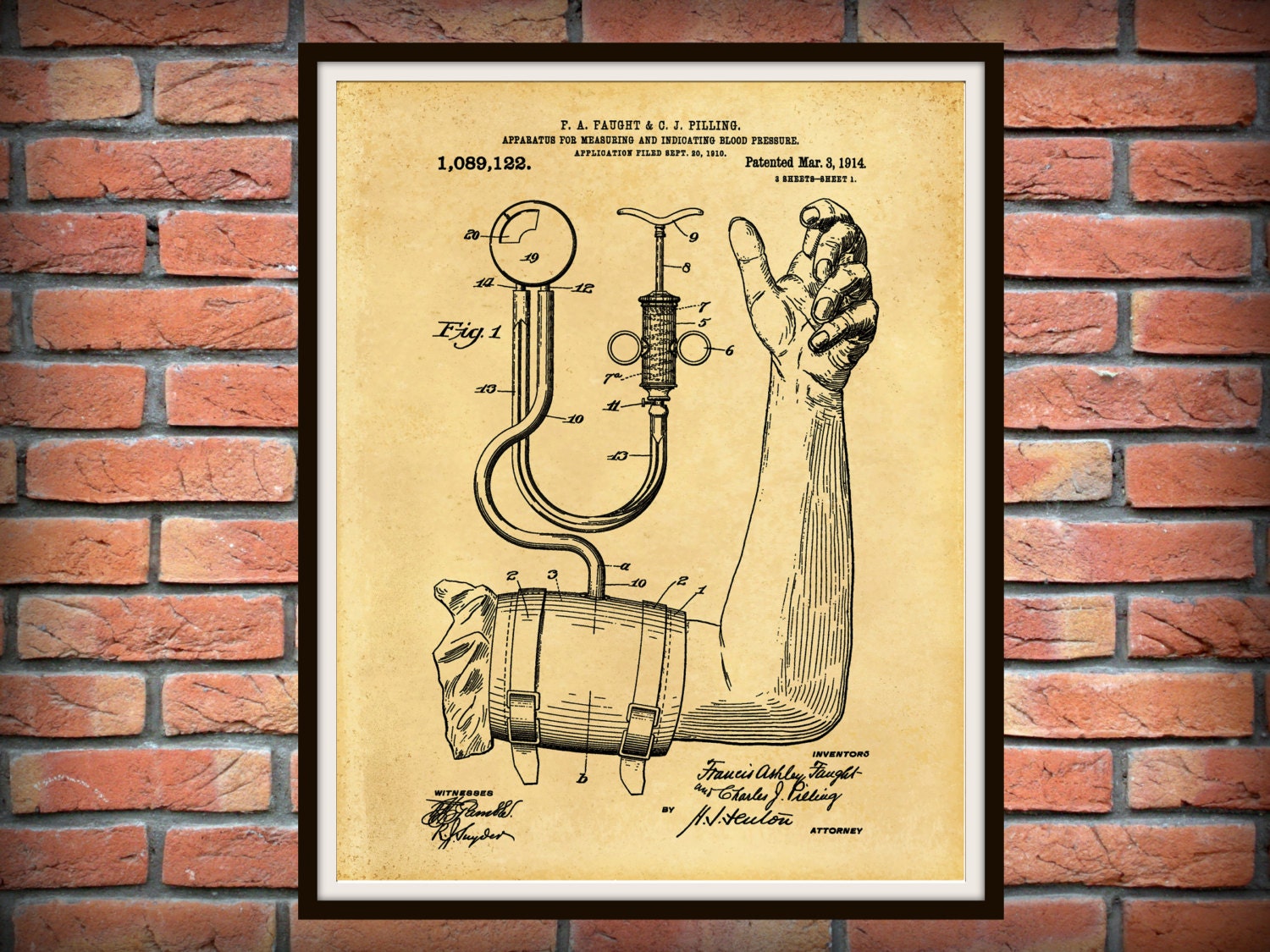 Apparatus For Measuring And Indicating Blood-Pressure 1914