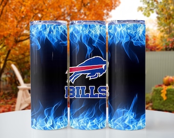 Buffalo Bills 20 oz Tumbler, Bills Mafia Tumbler, 20 oz skinny tumbler, Go Bills!