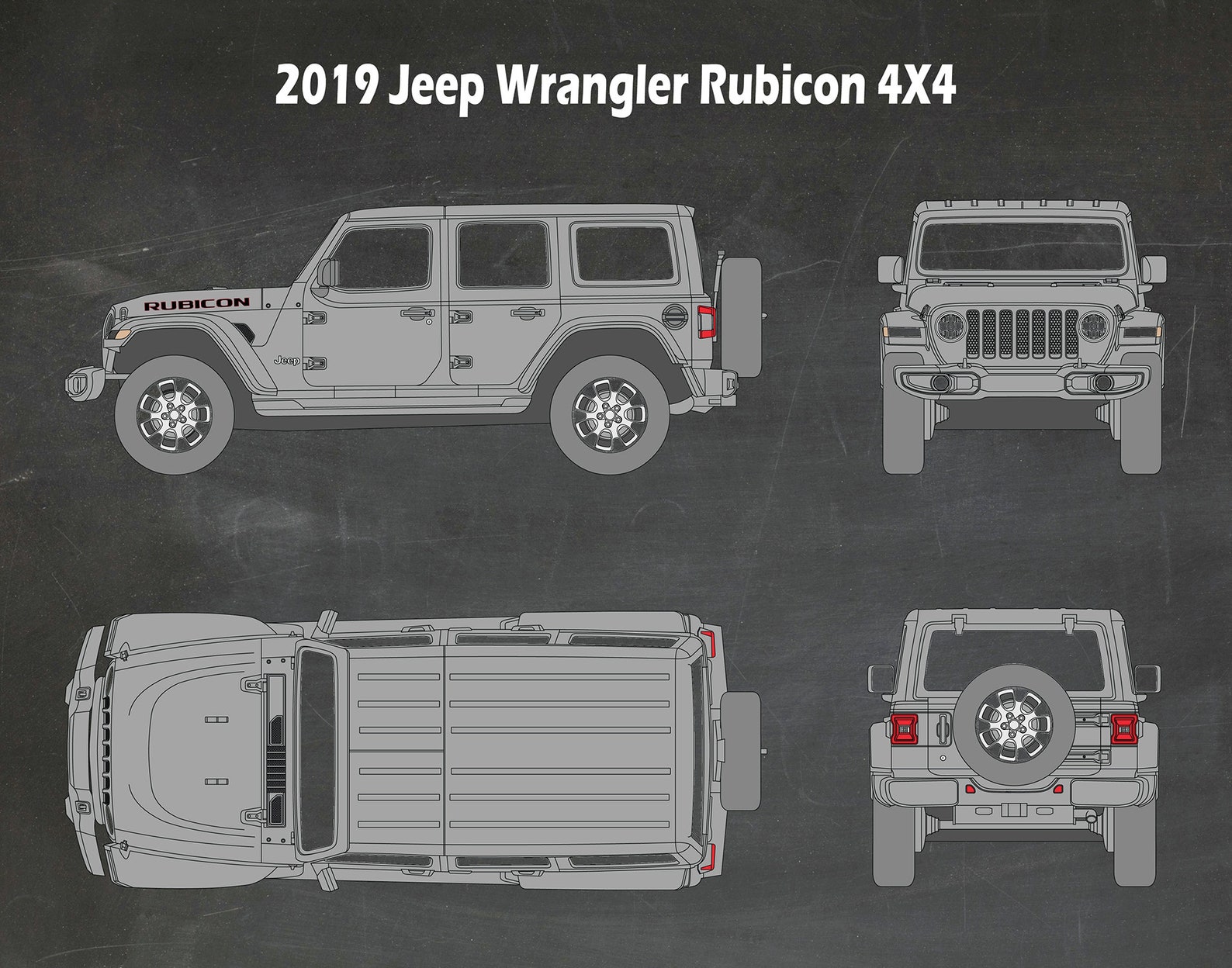 2019 jeep wrangler engine size
