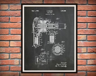 1931 Hair Dryer Patent Print - Poster - Barber Shop Decor - Hair Salon Decor - Hairdresser Gift Idea - Beautician Art - Beauty Shop Art