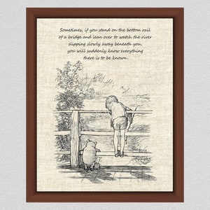 Everything There Is To Be Known Pooh Quote, Winnie the Pooh Print, Inspirational Quote, Classic Pooh Quote, WP#012, Christopher Robin Quote