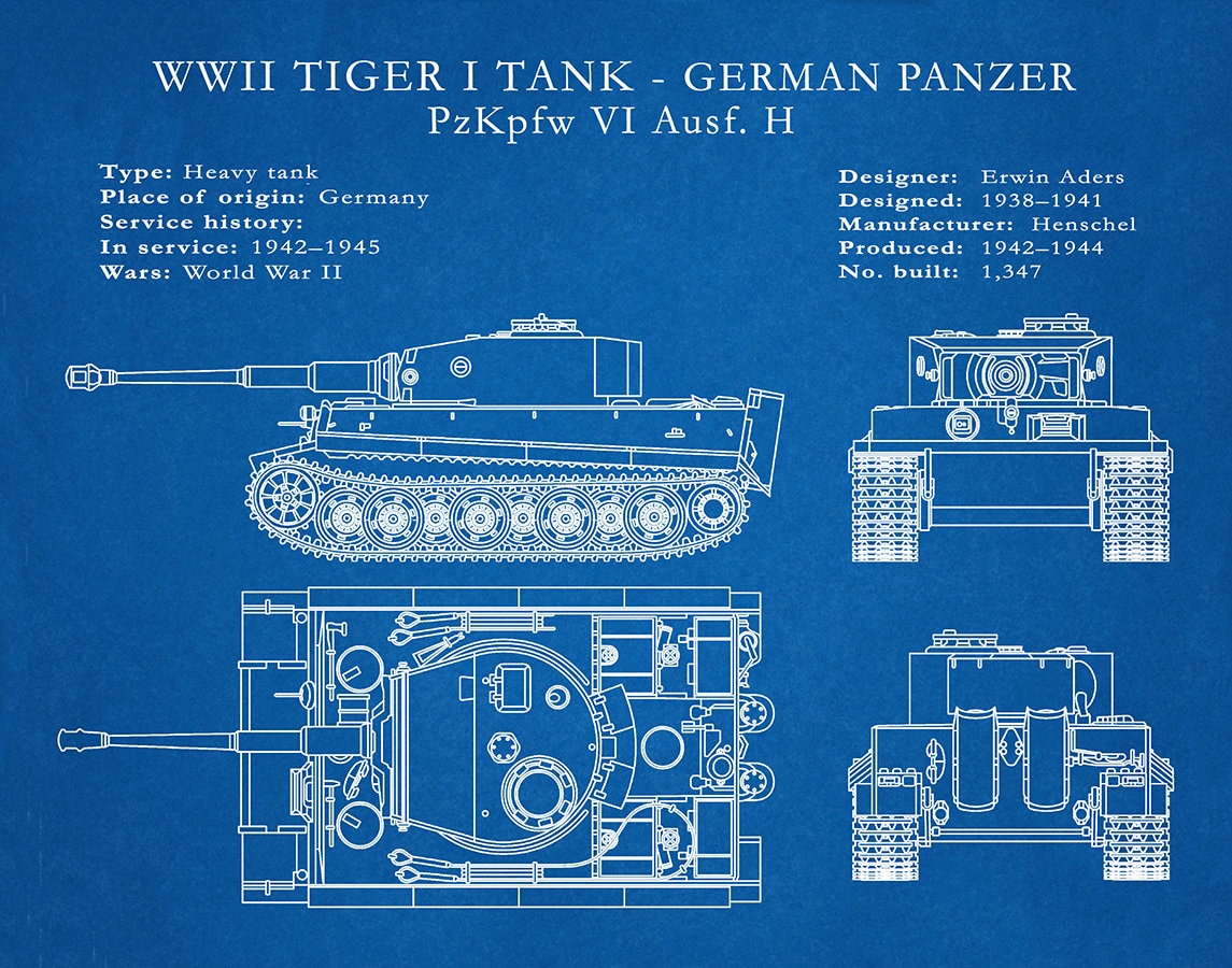 1942 German Panzer Tiger I Tank German Nazi Army Tank WWII Military