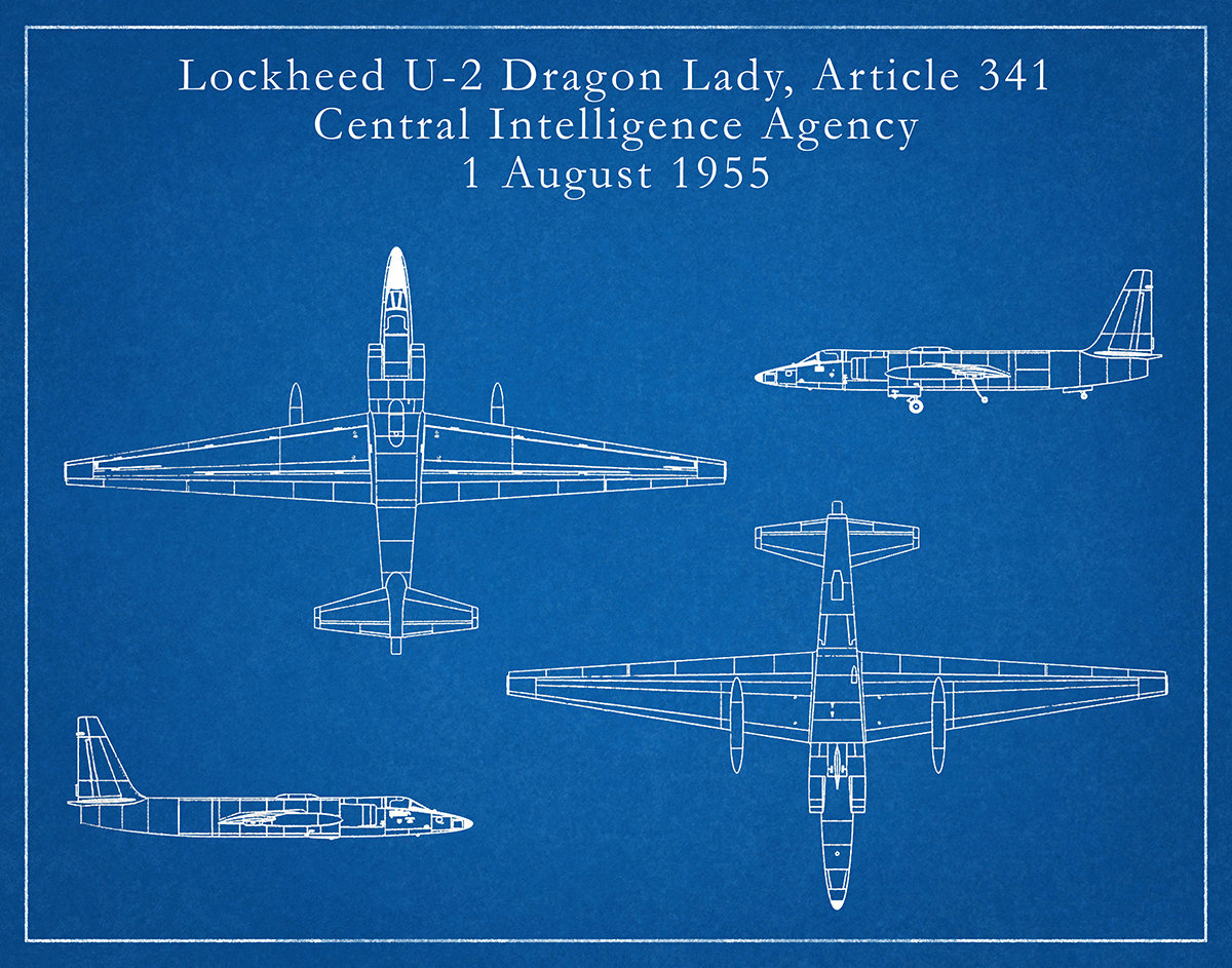 Lockheed U-2 Dragon Lady 130" WS PDF on USB RC Airplane PLANS & TEMPLATES