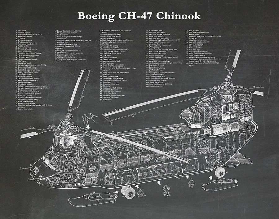ボーイング CH-47 チヌーク ヘリコプター プリント - チヌーク
