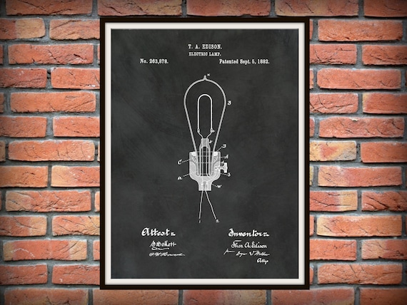 The electric light bulb by thomas edison discount