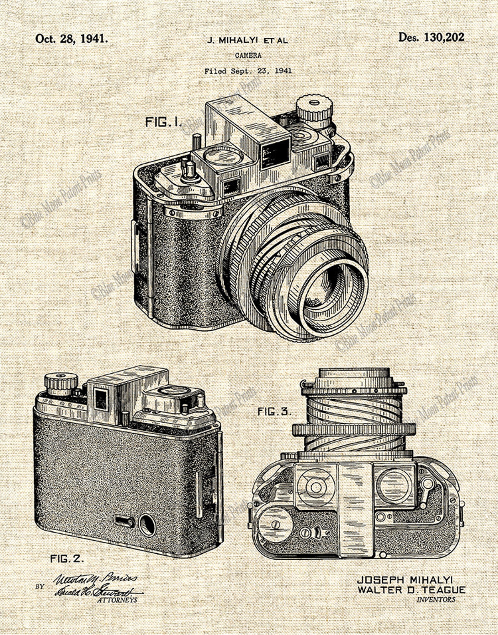1941 Kodak Camera Patent Print Kodak Medalist Camera Patent | Etsy