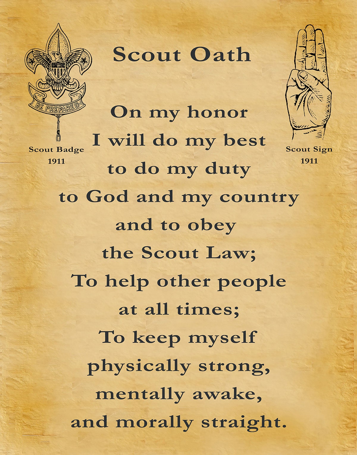 Free Printable Cub Scout Oath And Law Printable Templates