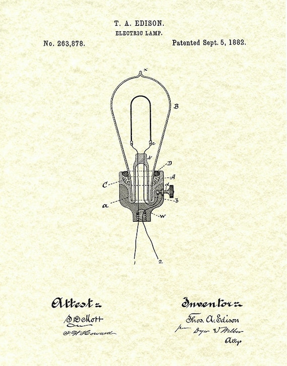 Thomas edison with light bulb deals