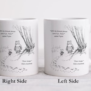 We&#39;ll Be Friends Forever&quot; asked Piglet Quote Mug, Winnie The Pooh Coffee Mug, Pooh & Piglet Quote, Pooh Pencil Holder, Best Friends Mug