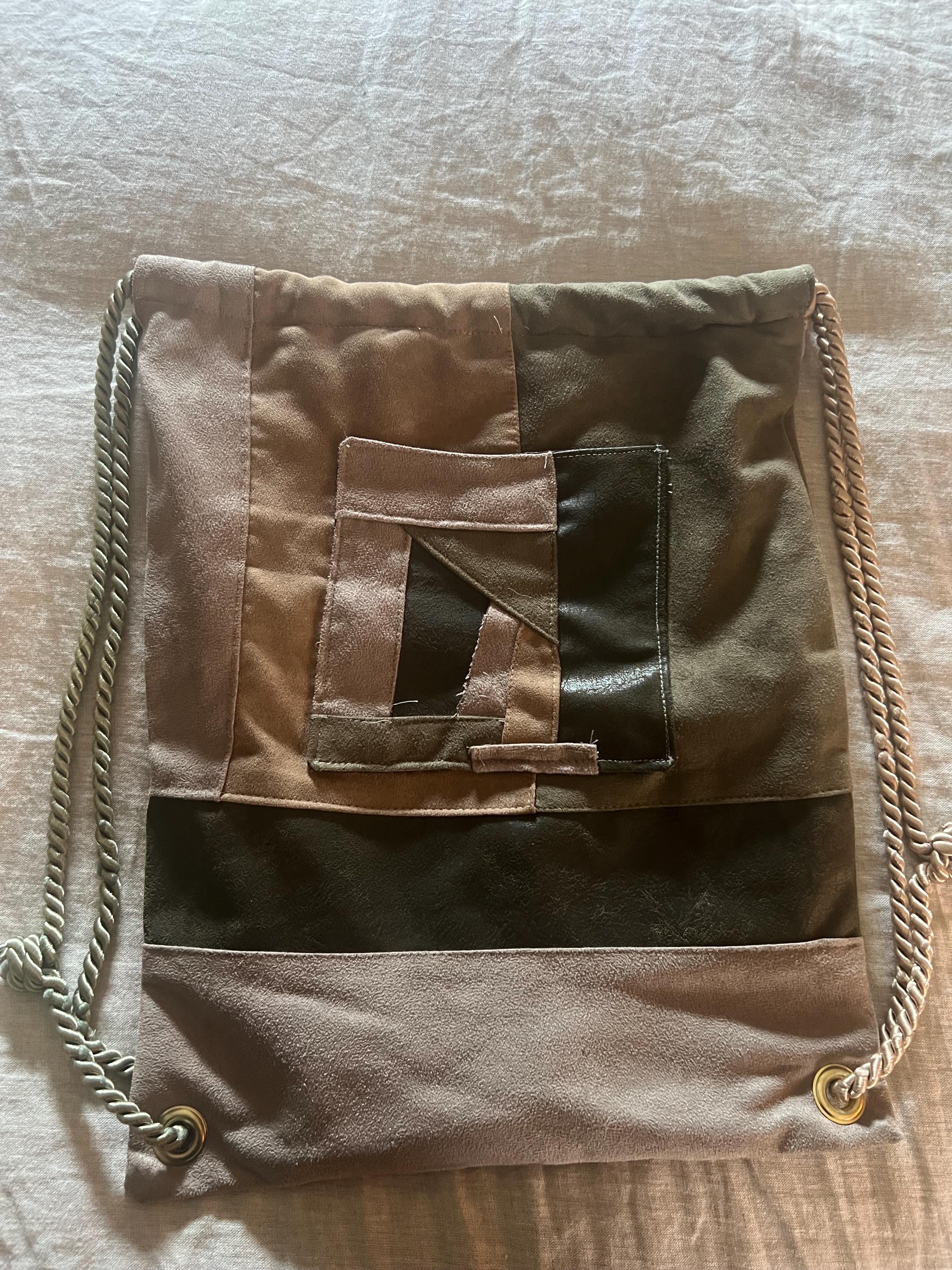 Patchwork Backpack Suede - Etsy display picture 2