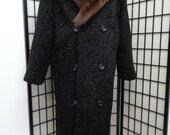 Refurbished New Black Persian Lamb Astrakhan Mink Fur Coat Men Man