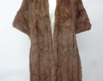 Vintage Kahnert 2 Piece Khaki /& Fur Trench Size Medium