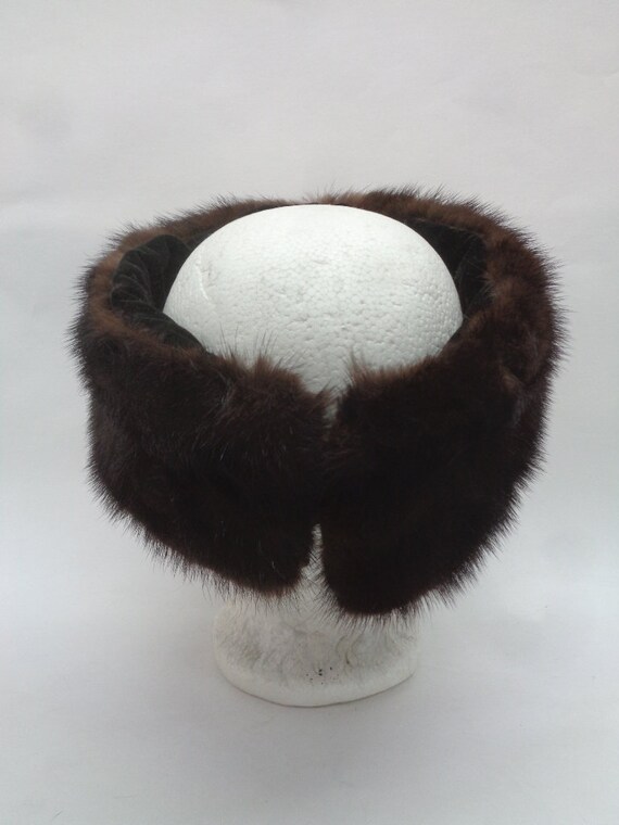 Buy Refurbished New Canadian Dark Ranch Mink Fur Headband 