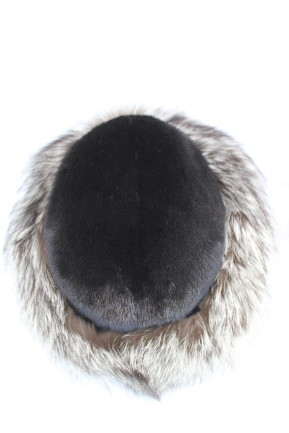 Brand New Black Mink & Fox Fur Hat Cap Women Woma… - image 4