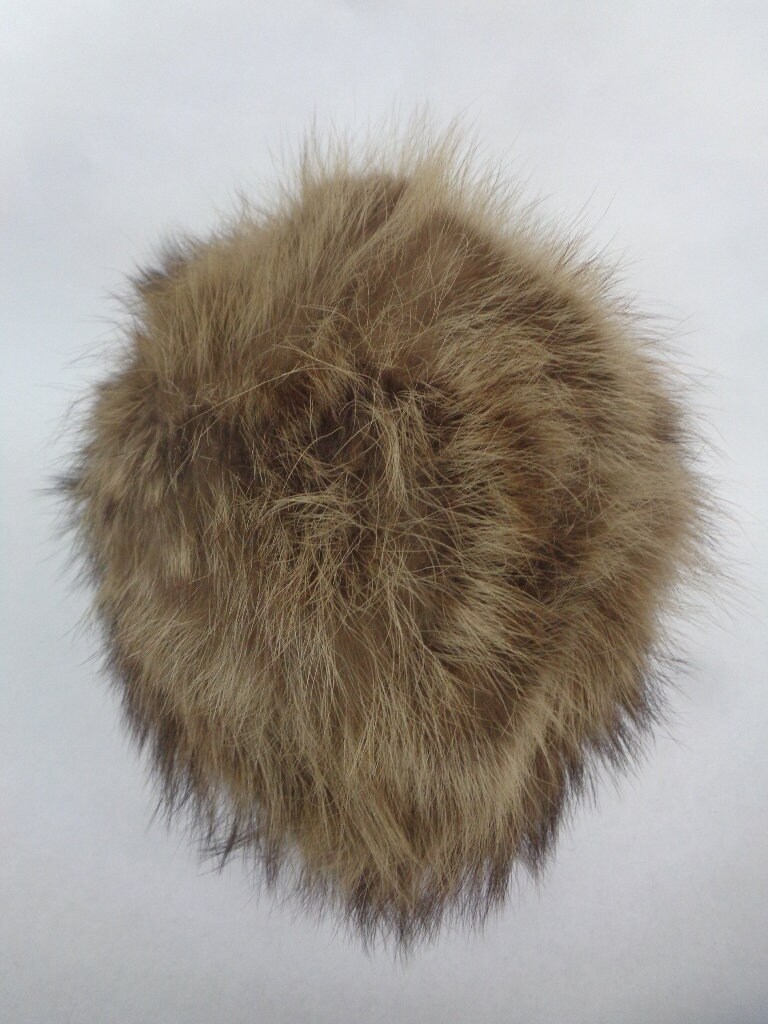 Mint Raccoon Racoon Fur Cap Hat Women Woman Size All - Etsy display picture 2