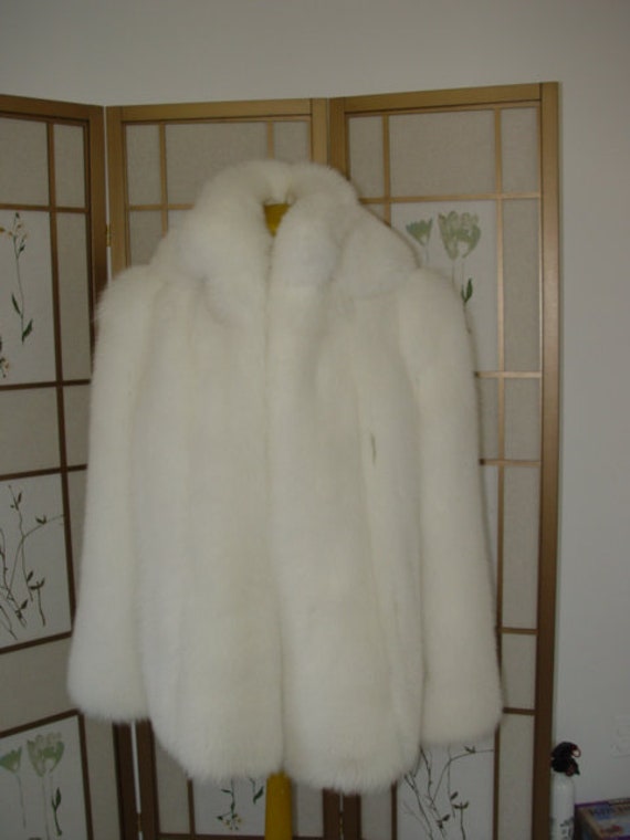 white fox jacket